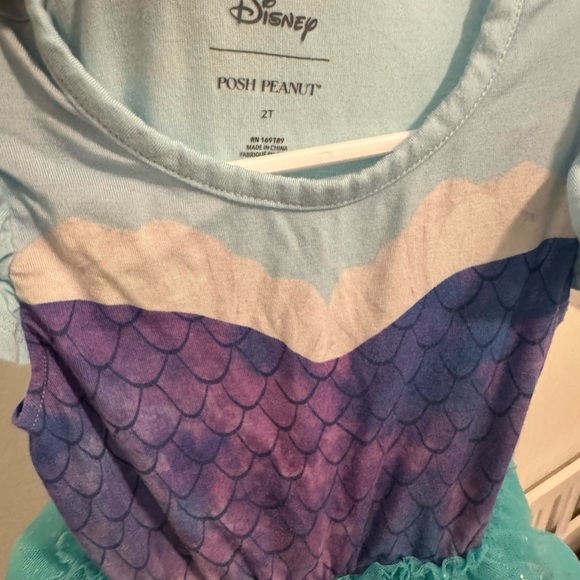 Posh Peanut Disney Tulle The Little Mermaid Princess Ariel Dress - Picture 7 of 7